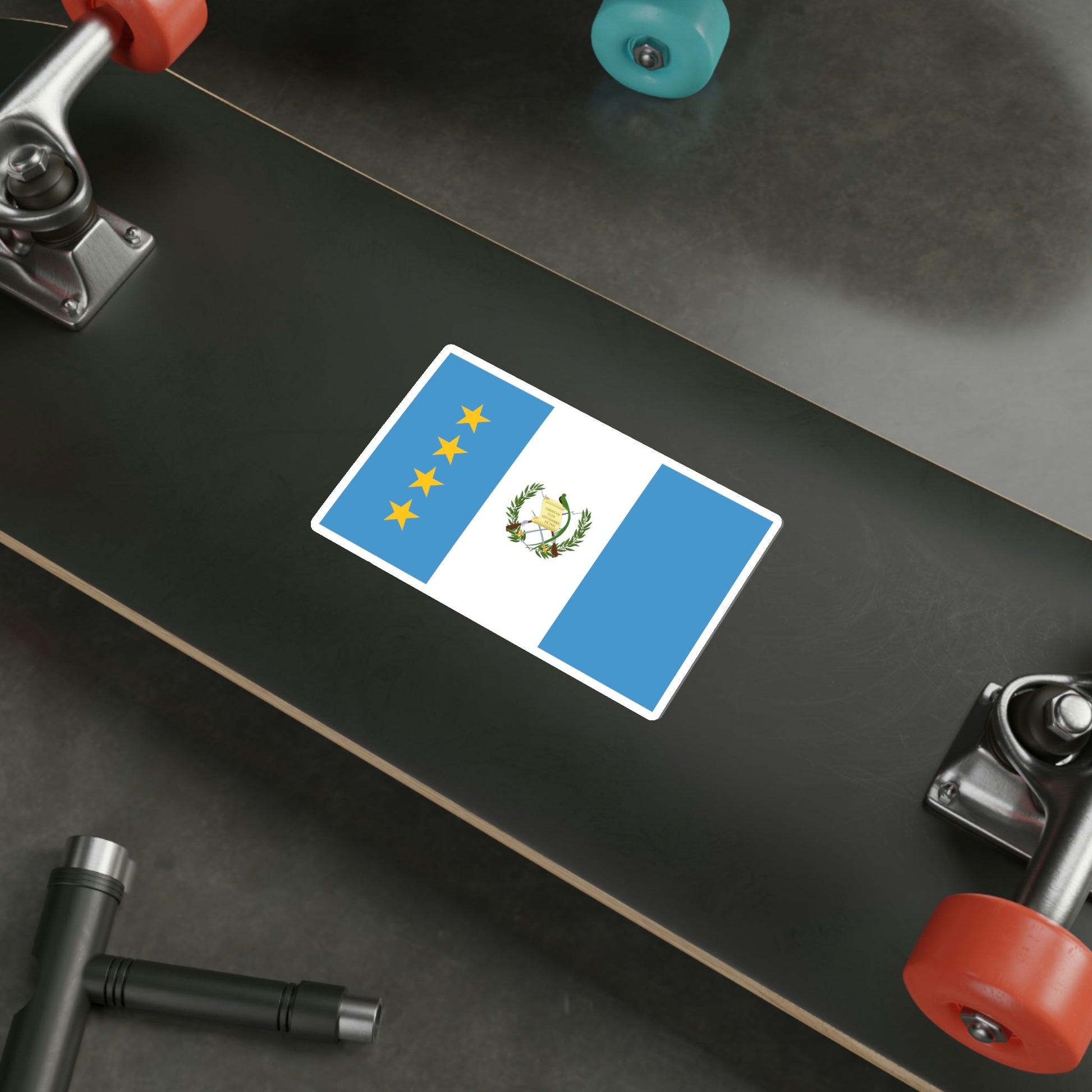 Flag of the President of the Congress of Guatemala STICKER Vinyl Die-Cut Decal-The Sticker Space