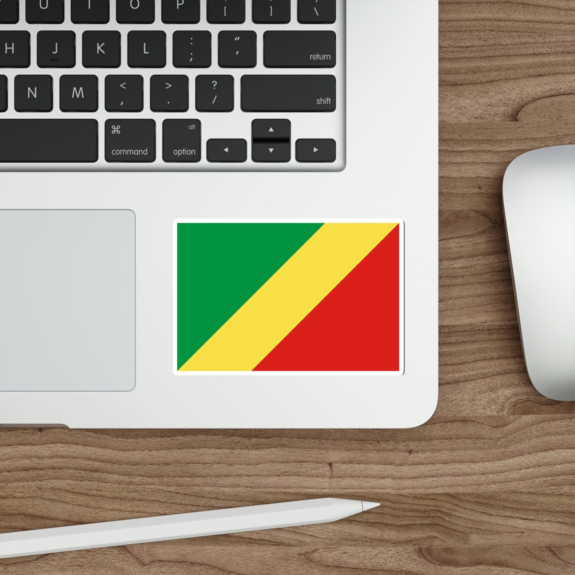 Flag of the Republic of the Congo STICKER Vinyl Die-Cut Decal-The Sticker Space