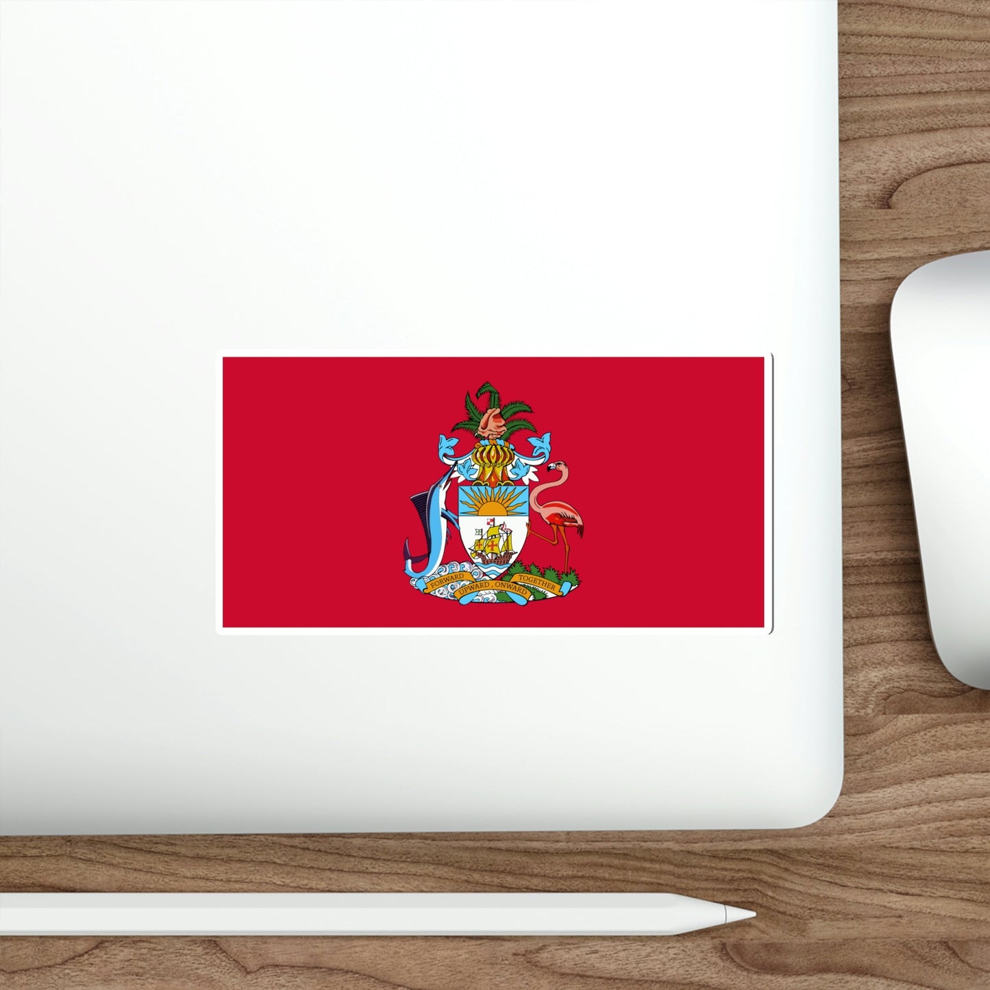 Flag of the Senate of the Bahamas STICKER Vinyl Die-Cut Decal-The Sticker Space