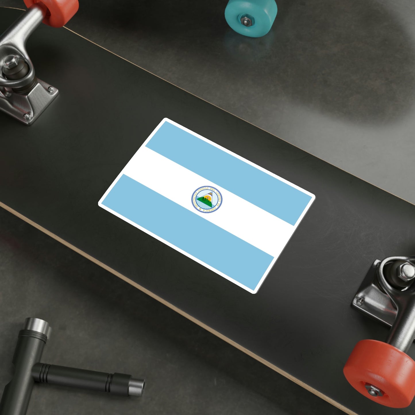 Flag of the United Provinces of Central America STICKER Vinyl Die-Cut Decal-The Sticker Space