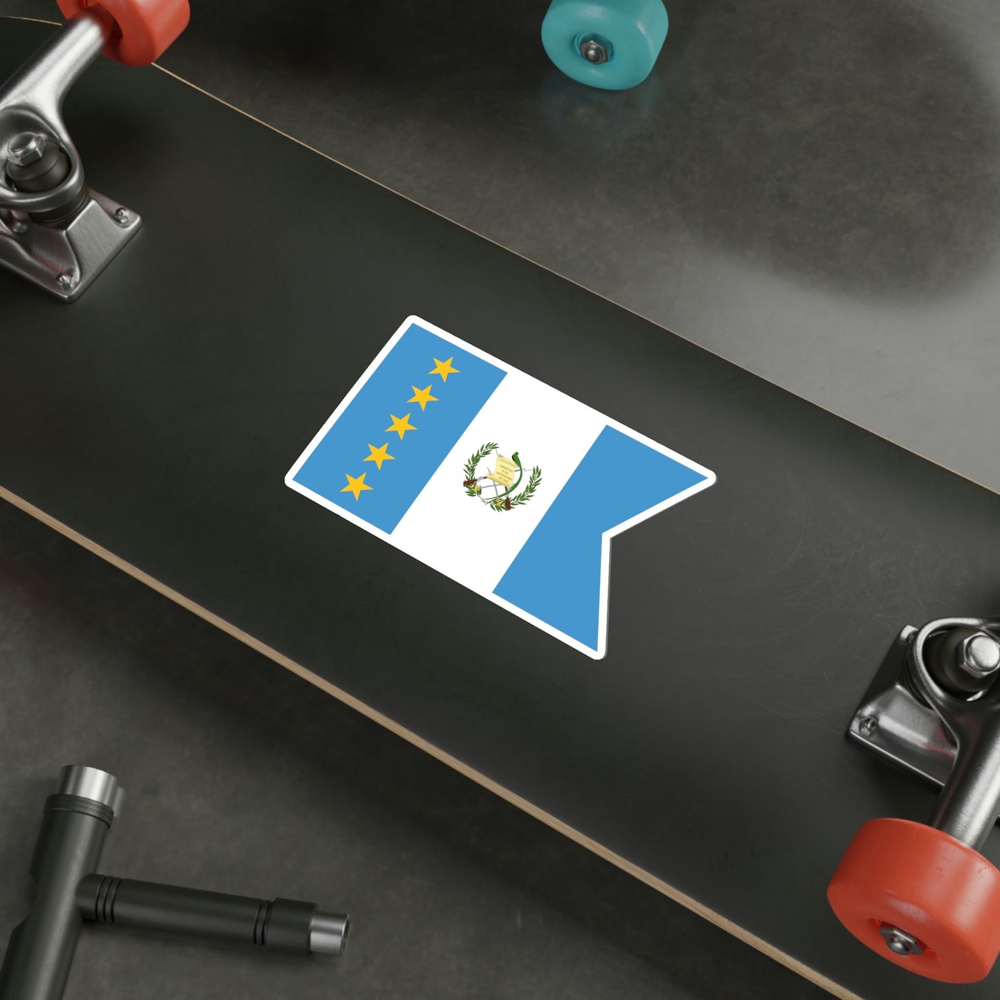 Flag of the Vice-President of Guatemala STICKER Vinyl Die-Cut Decal-The Sticker Space