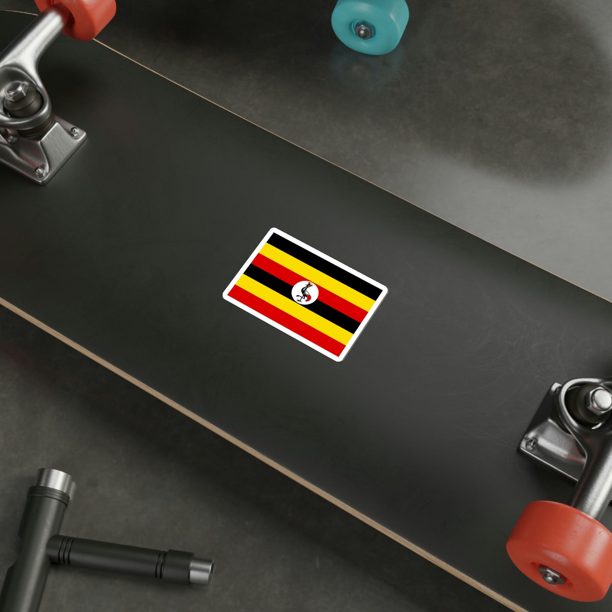 Flag of Uganda STICKER Vinyl Die-Cut Decal-The Sticker Space