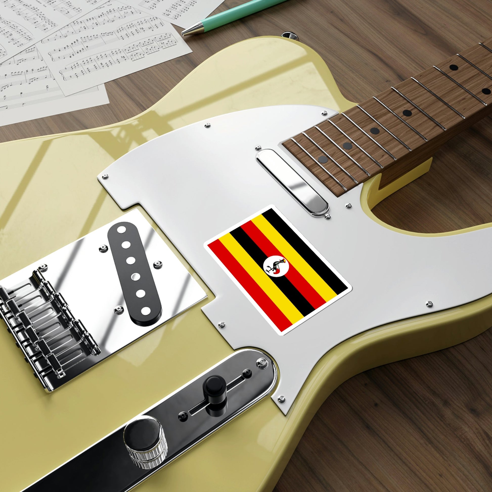 Flag of Uganda STICKER Vinyl Die-Cut Decal-The Sticker Space