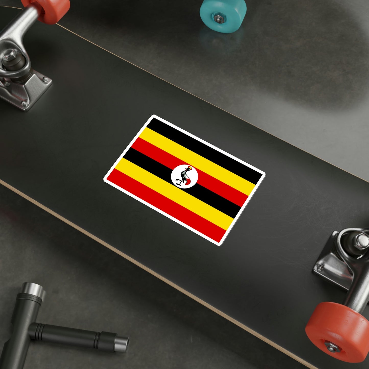 Flag of Uganda STICKER Vinyl Die-Cut Decal-The Sticker Space