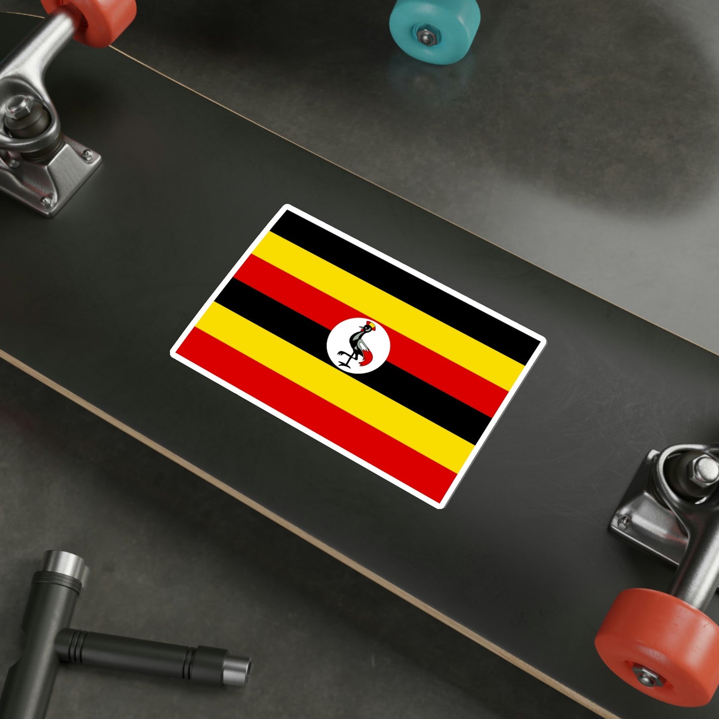 Flag of Uganda STICKER Vinyl Die-Cut Decal-The Sticker Space