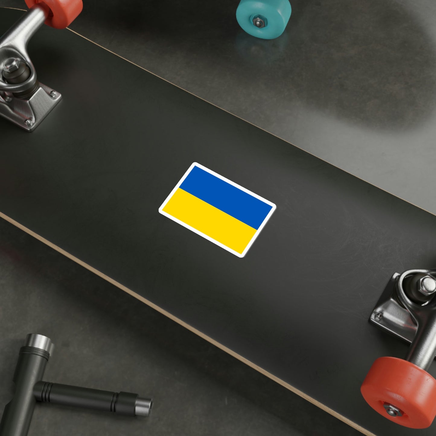 Flag of Ukraine STICKER Vinyl Die-Cut Decal-The Sticker Space