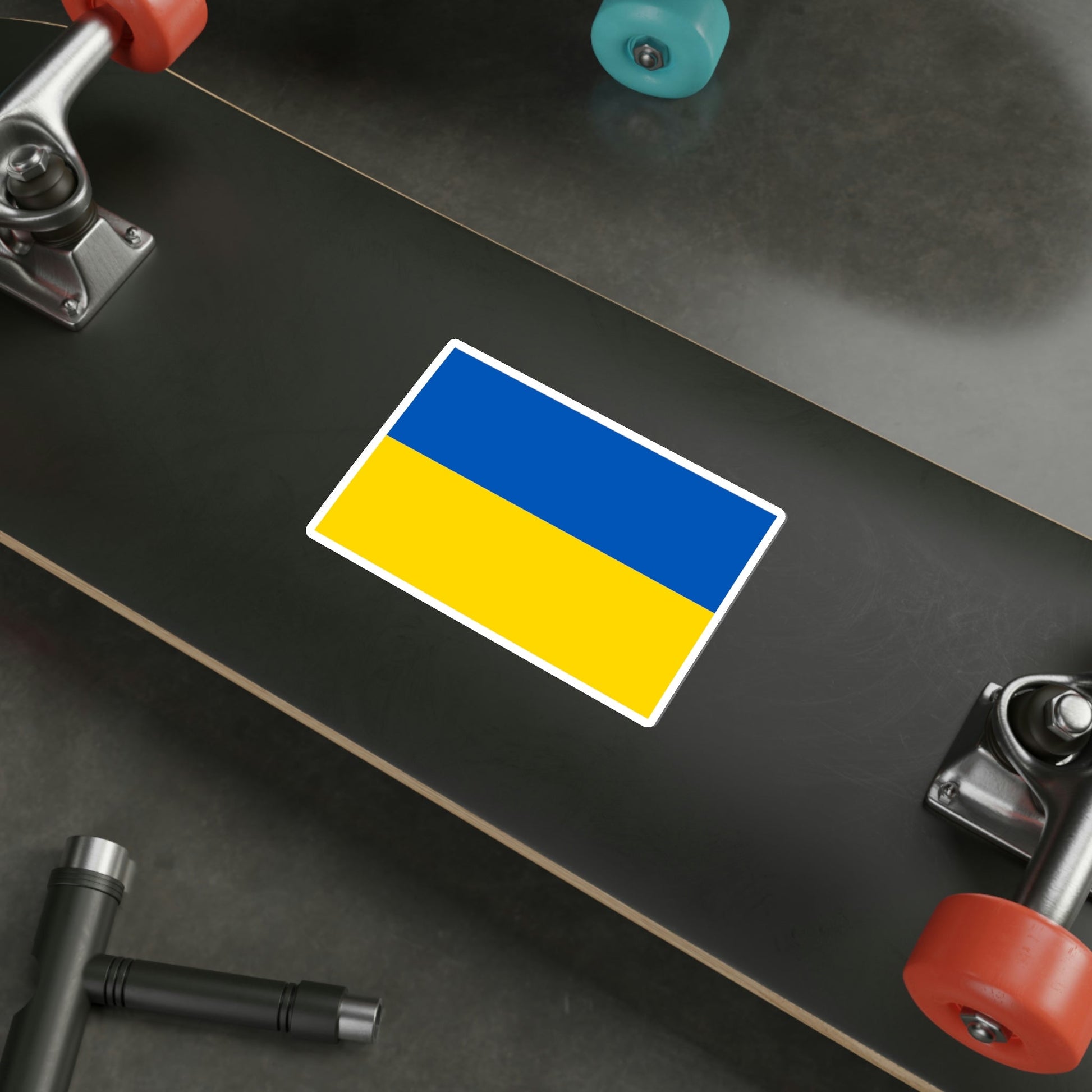 Flag of Ukraine STICKER Vinyl Die-Cut Decal-The Sticker Space