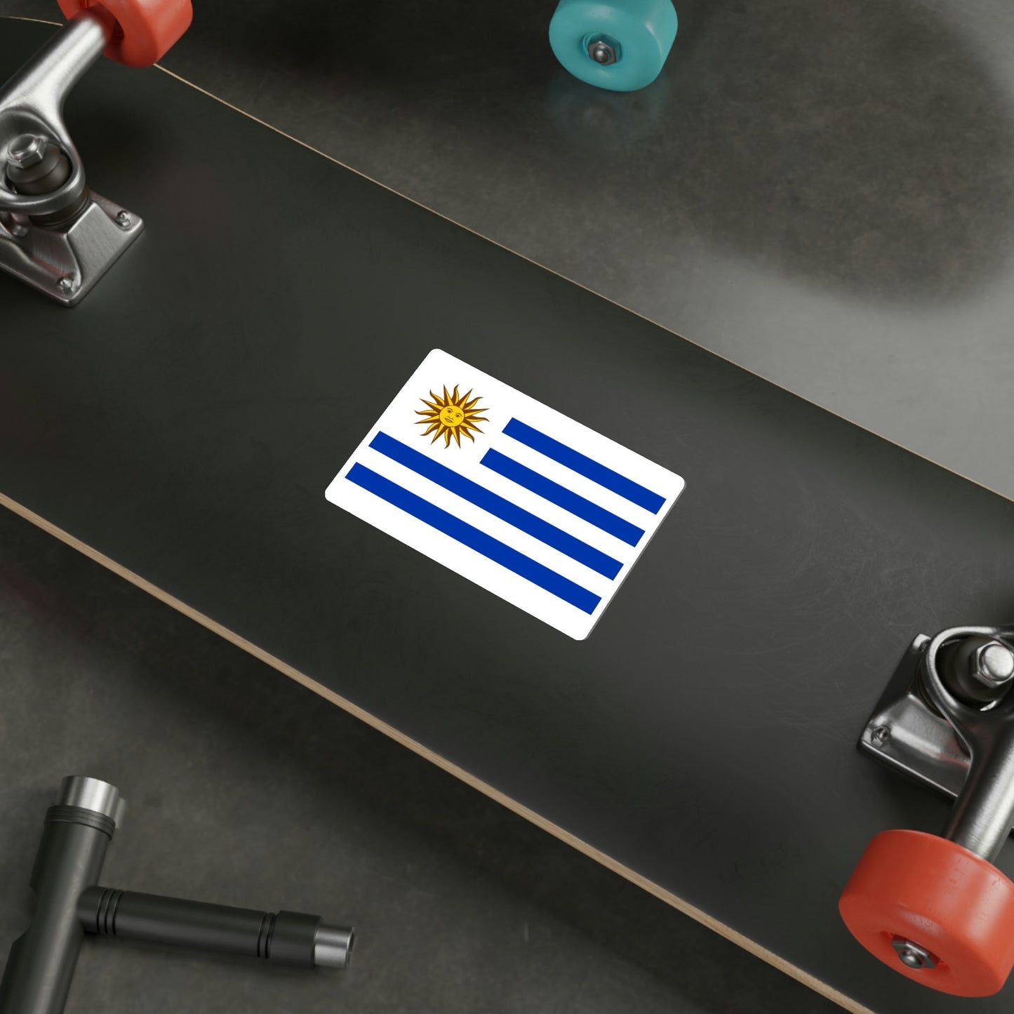 Flag of Uruguay STICKER Vinyl Die-Cut Decal-The Sticker Space