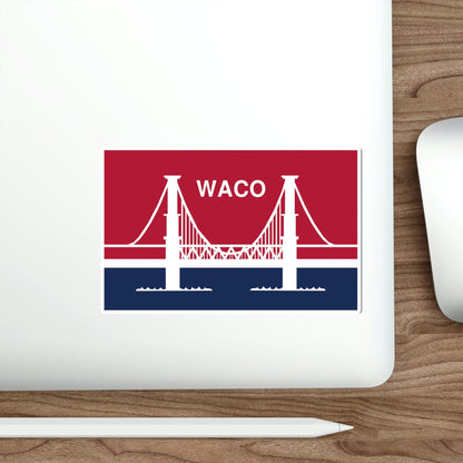 Flag of Waco Texas USA STICKER Vinyl Die-Cut Decal-The Sticker Space