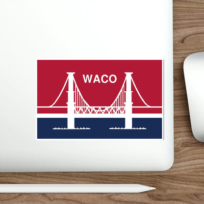 Flag of Waco Texas USA STICKER Vinyl Die-Cut Decal-The Sticker Space