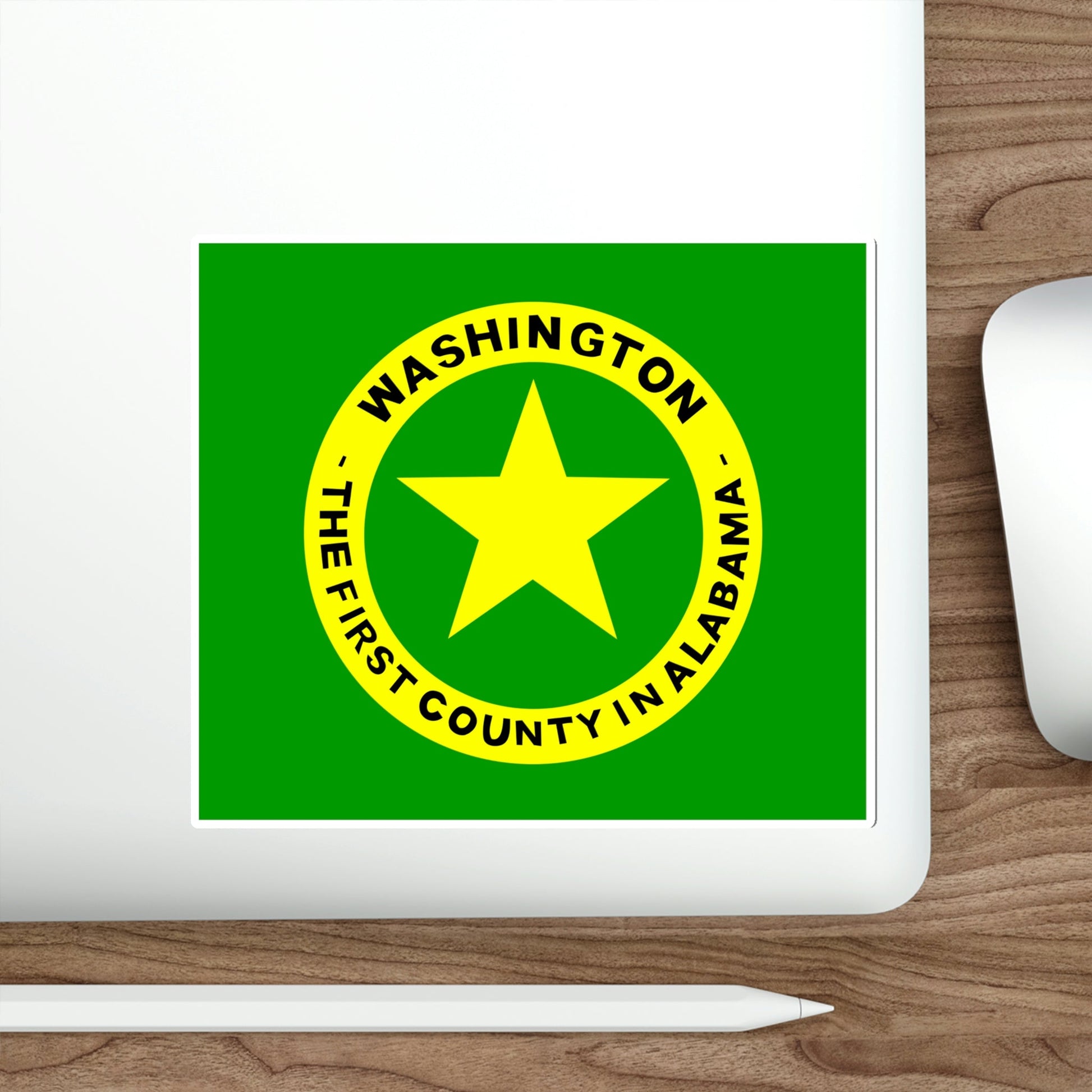 Flag of Washington County Alabama STICKER Vinyl Die-Cut Decal-The Sticker Space