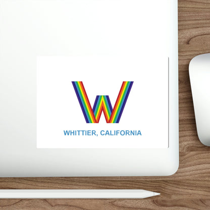 Flag of Whittier California USA STICKER Vinyl Die-Cut Decal-The Sticker Space
