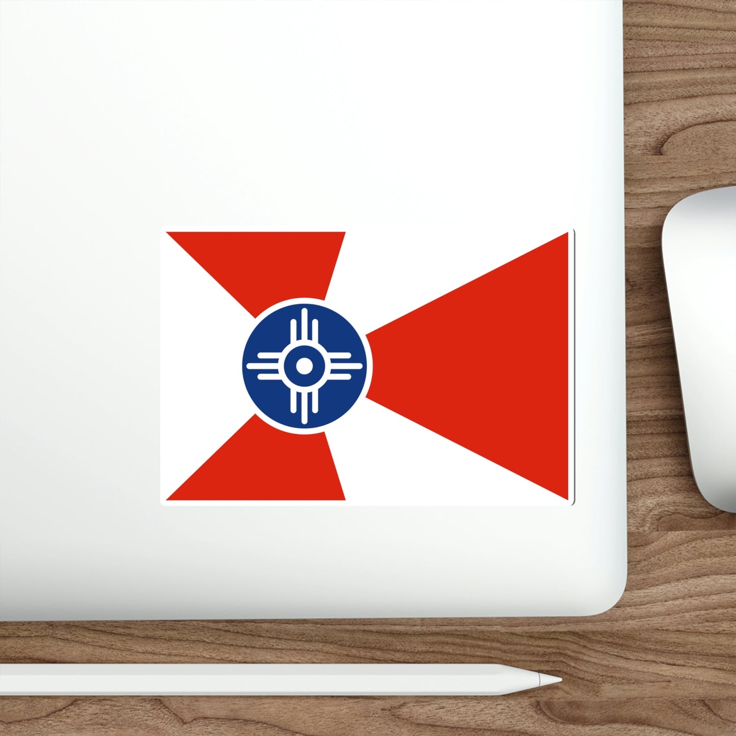 Flag of Wichita Kansas USA STICKER Vinyl Die-Cut Decal-The Sticker Space