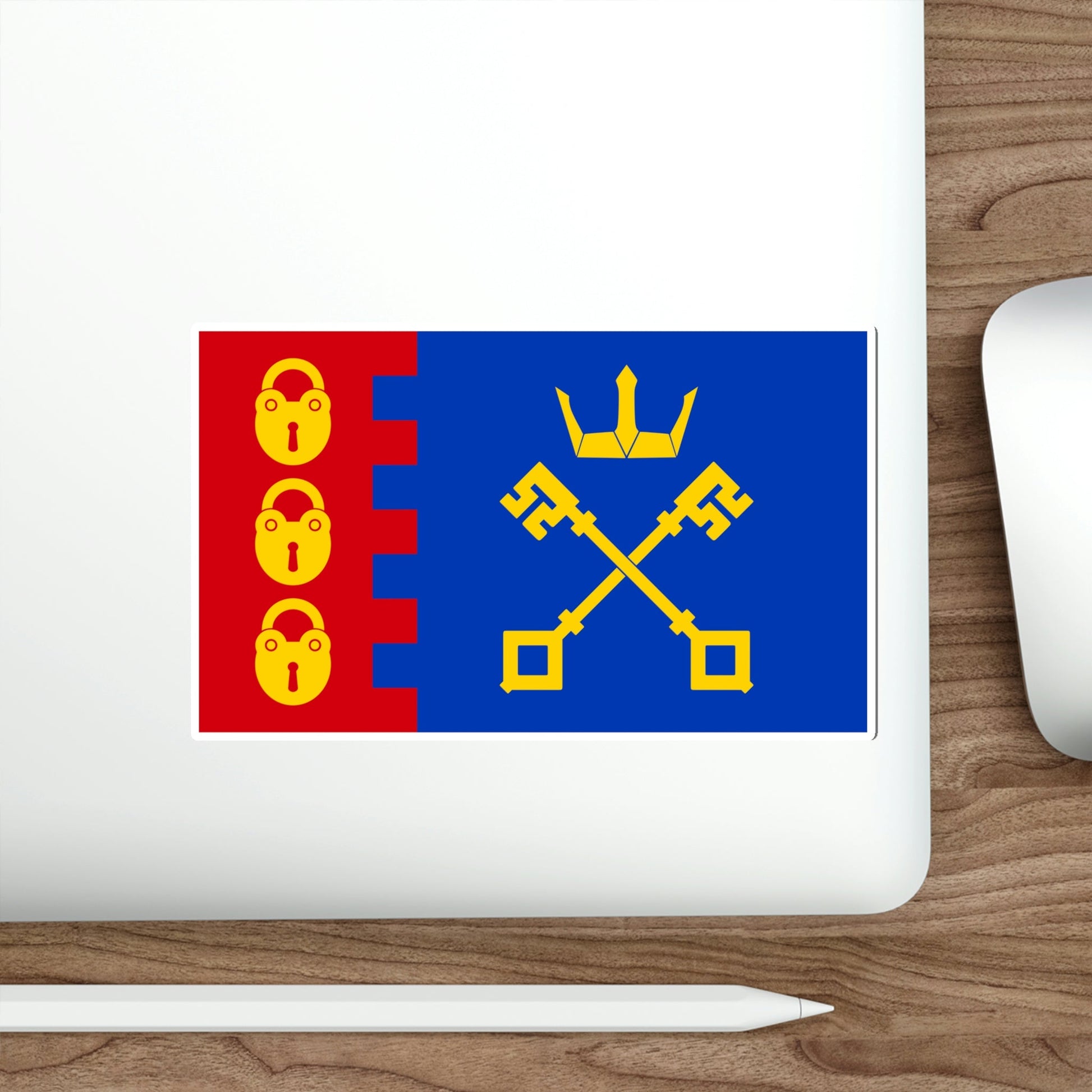 Flag of Willenhall UK STICKER Vinyl Die-Cut Decal-The Sticker Space