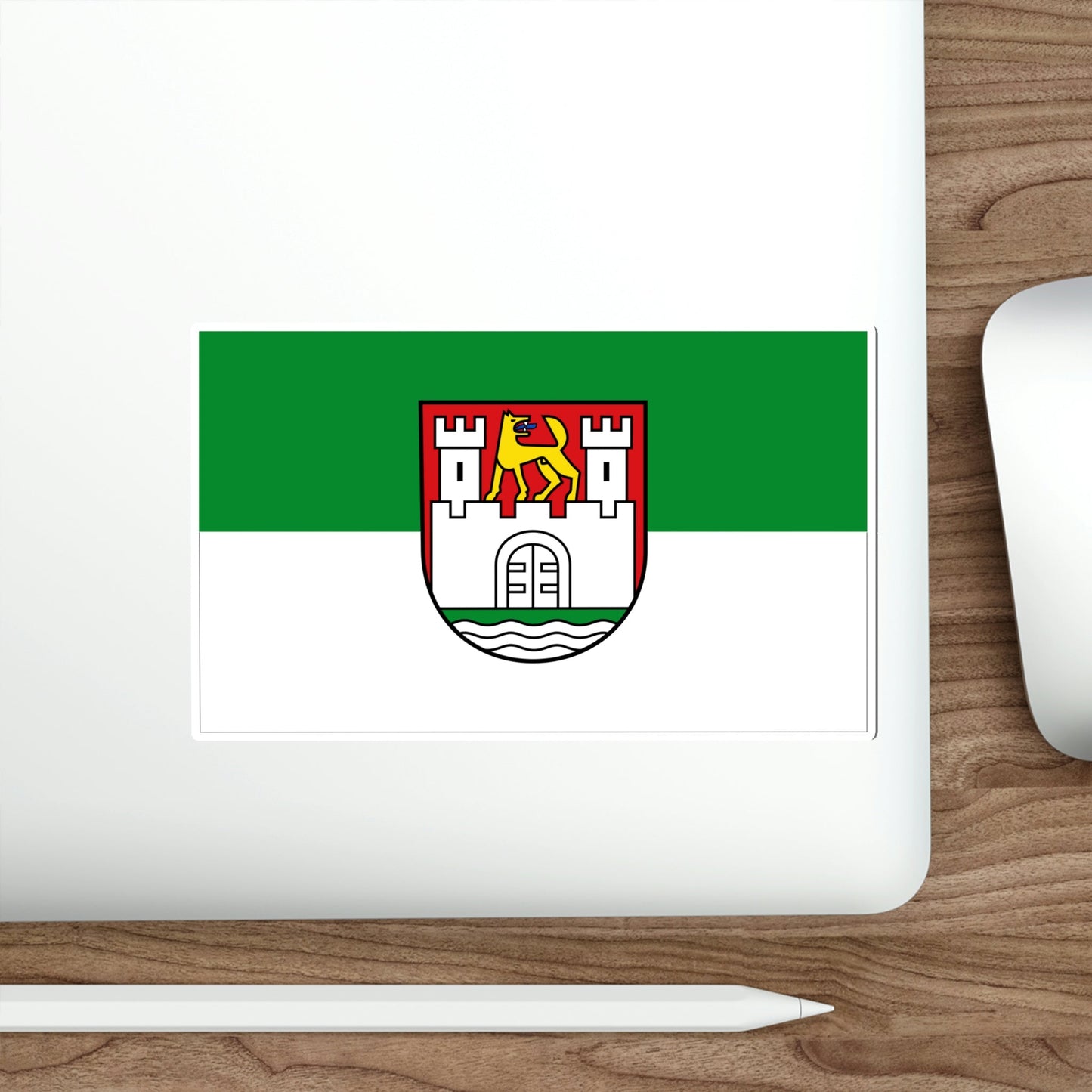 Flag of Wolfsburg Germany STICKER Vinyl Die-Cut Decal-The Sticker Space