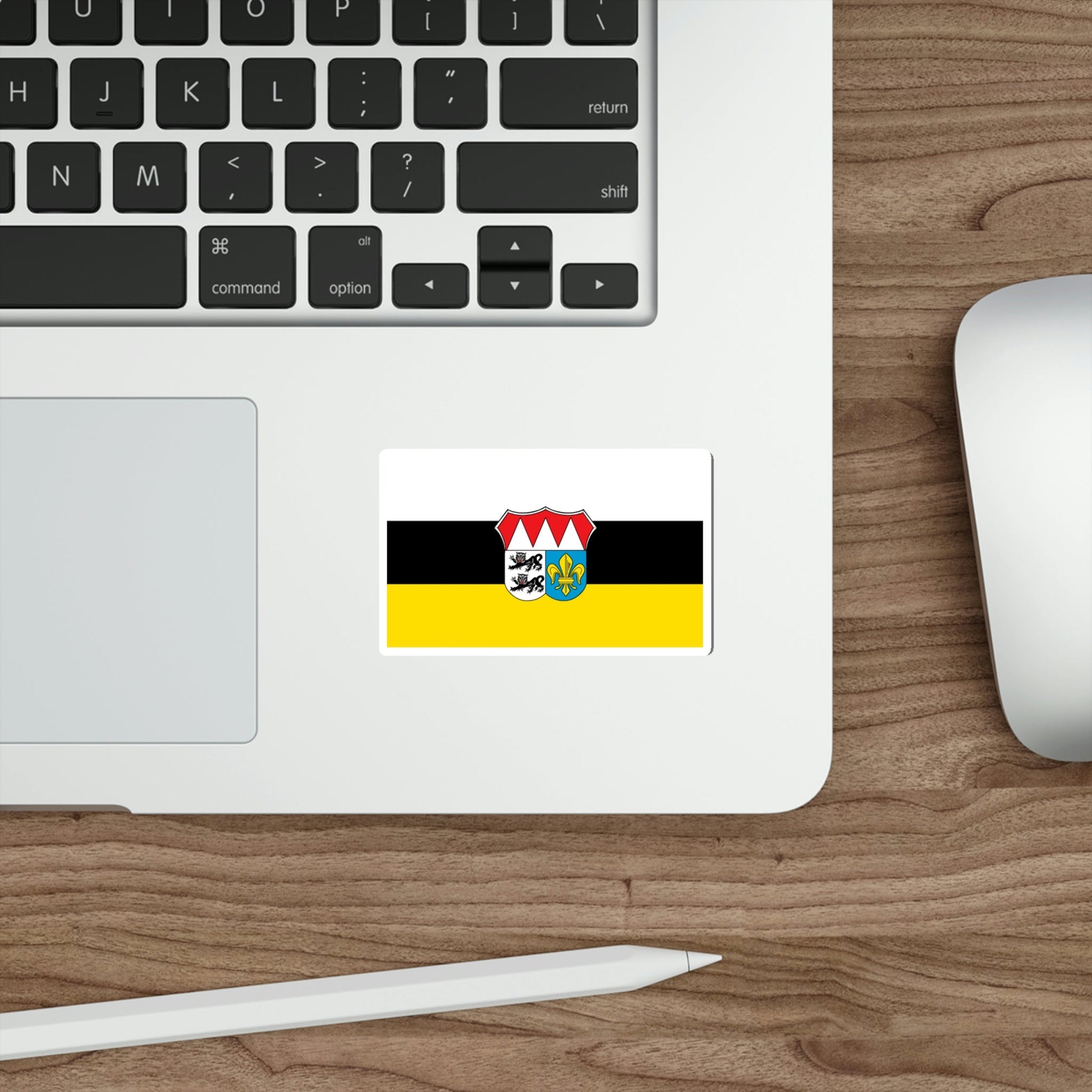 Flag of Würzburg Germany STICKER Vinyl Die-Cut Decal – The Sticker