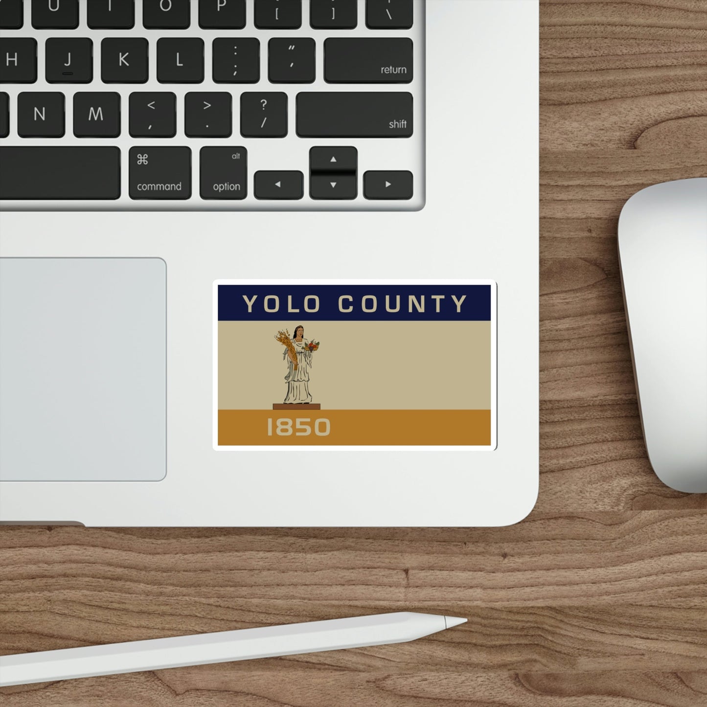 Flag of Yolo County California STICKER Vinyl Die-Cut Decal-The Sticker Space