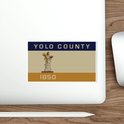 Flag of Yolo County California STICKER Vinyl Die-Cut Decal-The Sticker Space