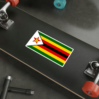 Flag of Zimbabwe STICKER Vinyl Die-Cut Decal-The Sticker Space