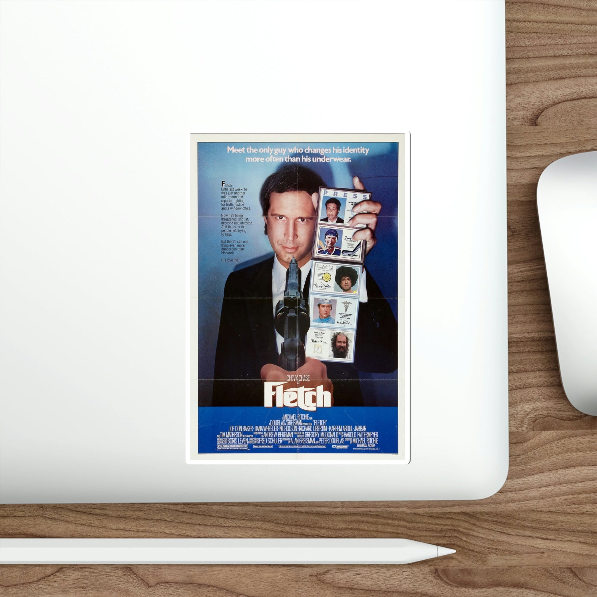 Fletch 1985 Movie Poster STICKER Vinyl Die-Cut Decal-The Sticker Space