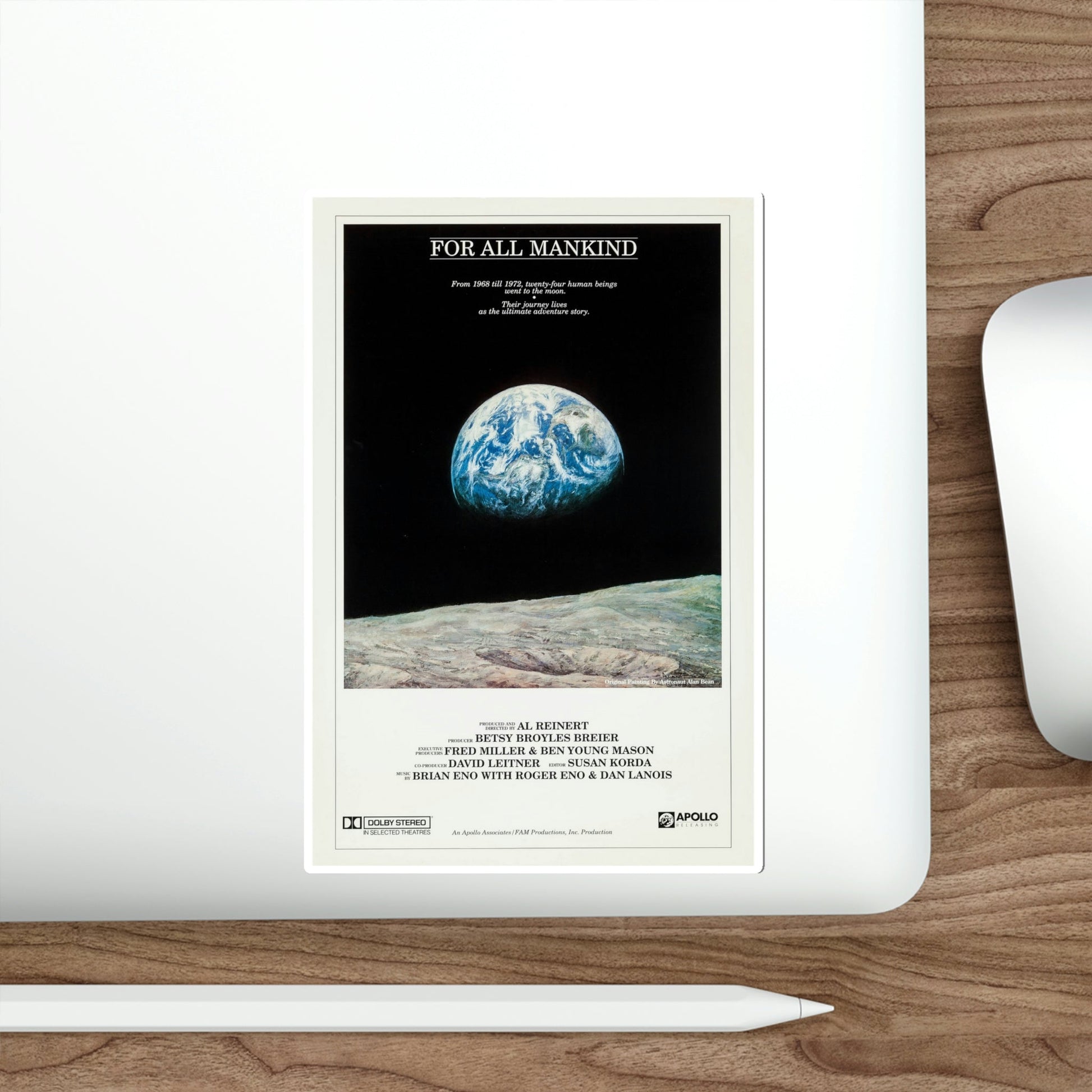 For All Mankind 1989 Movie Poster STICKER Vinyl Die-Cut Decal-The Sticker Space