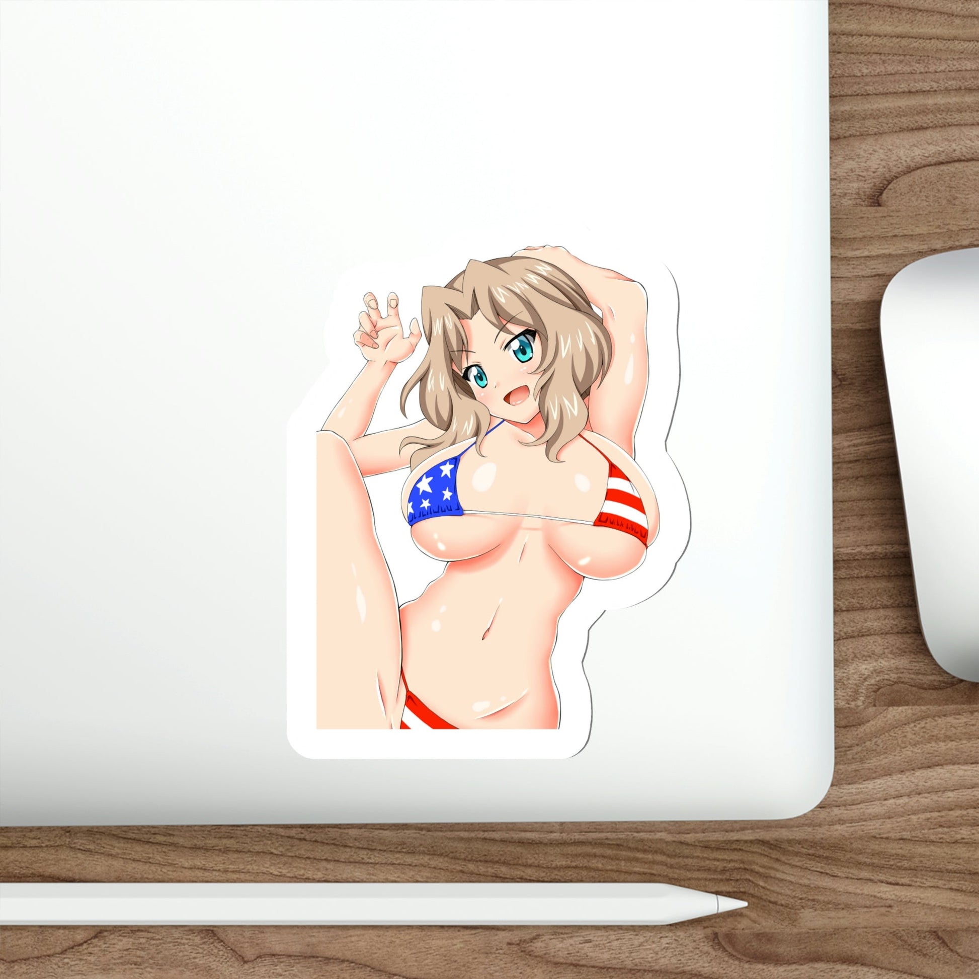 Girls und Panzer - Kay (Anime/Ecchi/Waifu) STICKER Vinyl Die-Cut Decal-The Sticker Space