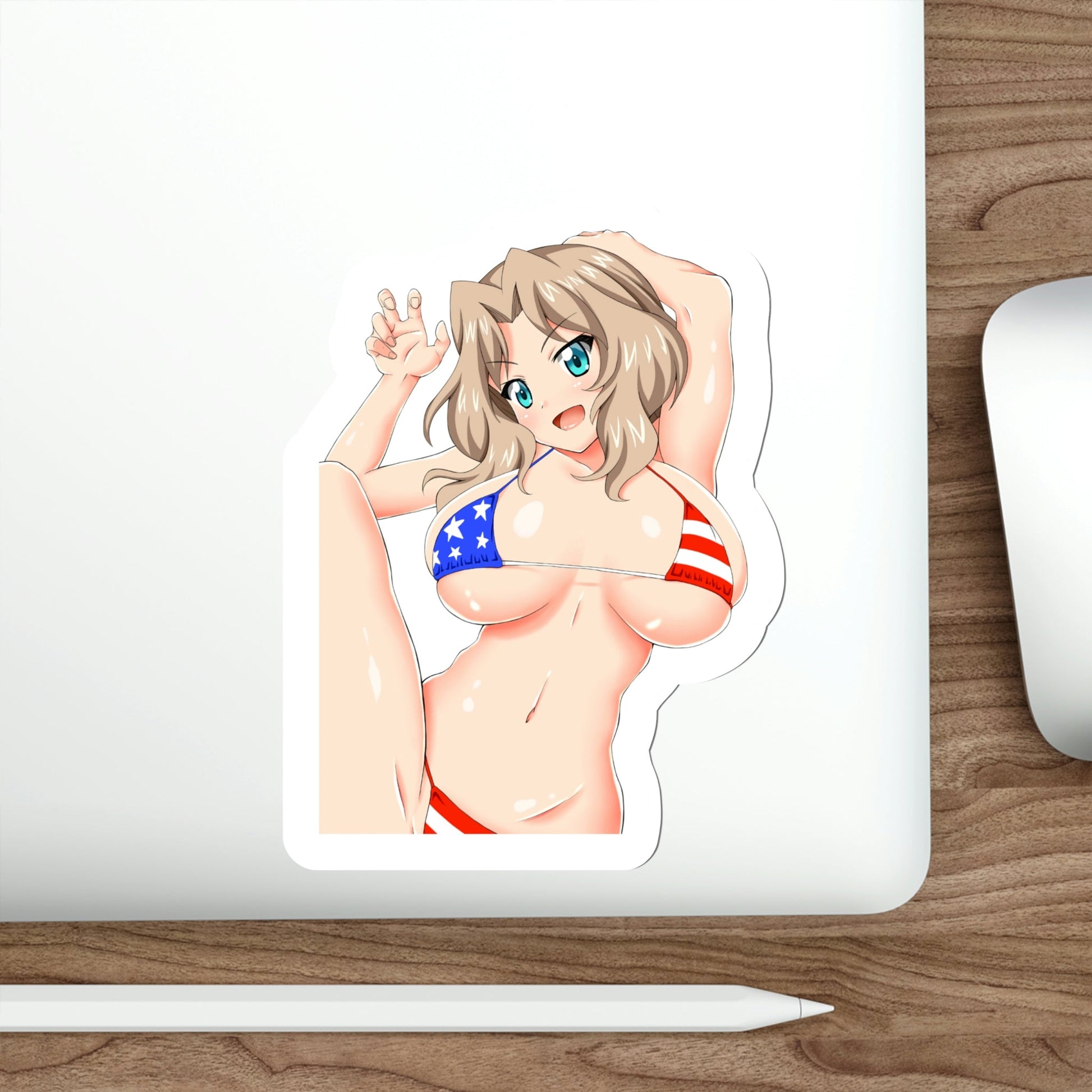 Girls und Panzer - Kay (Anime/Ecchi/Waifu) STICKER Vinyl Die-Cut Decal-The Sticker Space