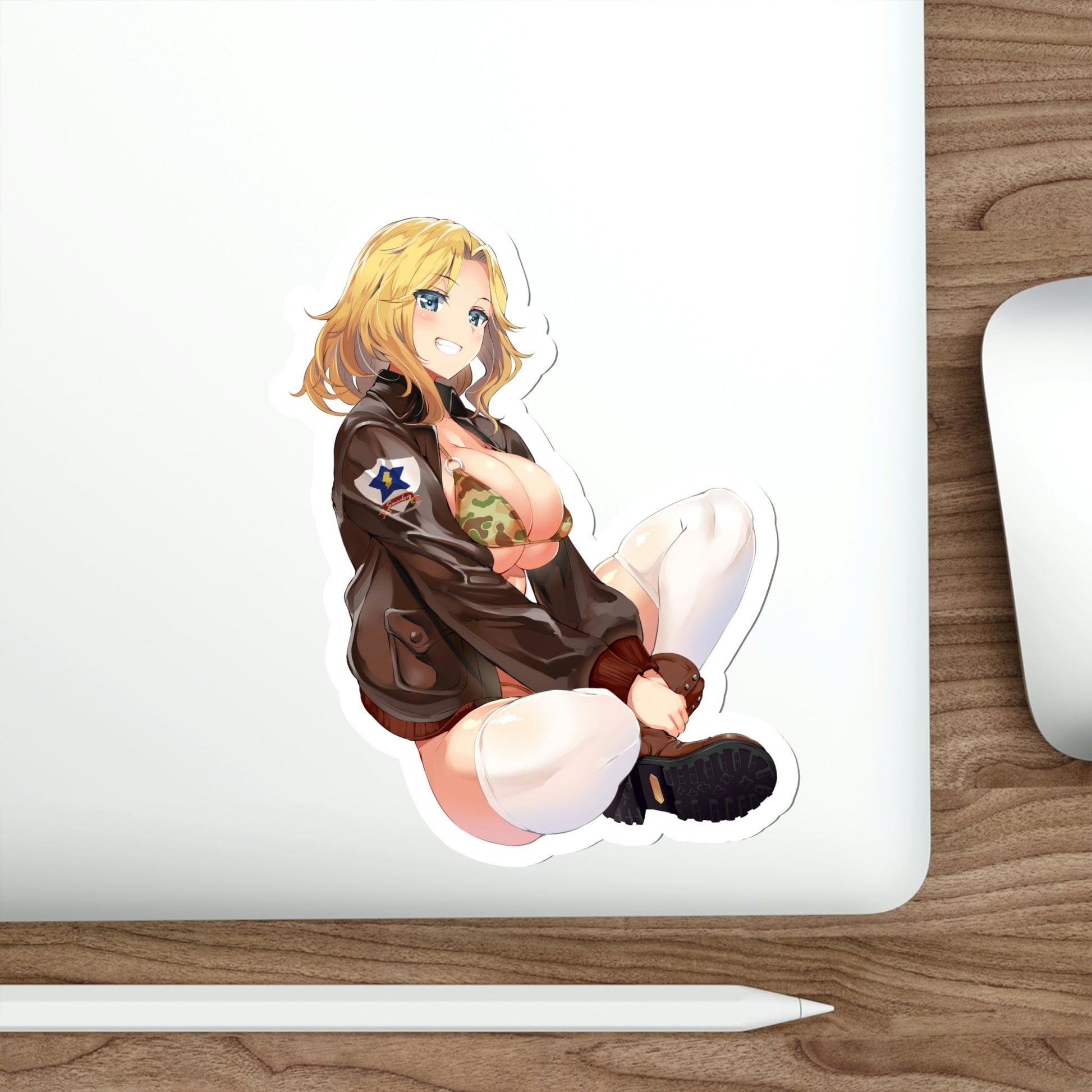 Girls und Panzer - Kay v4 (Anime/Ecchi/Waifu) STICKER Vinyl Die-Cut Decal-The Sticker Space