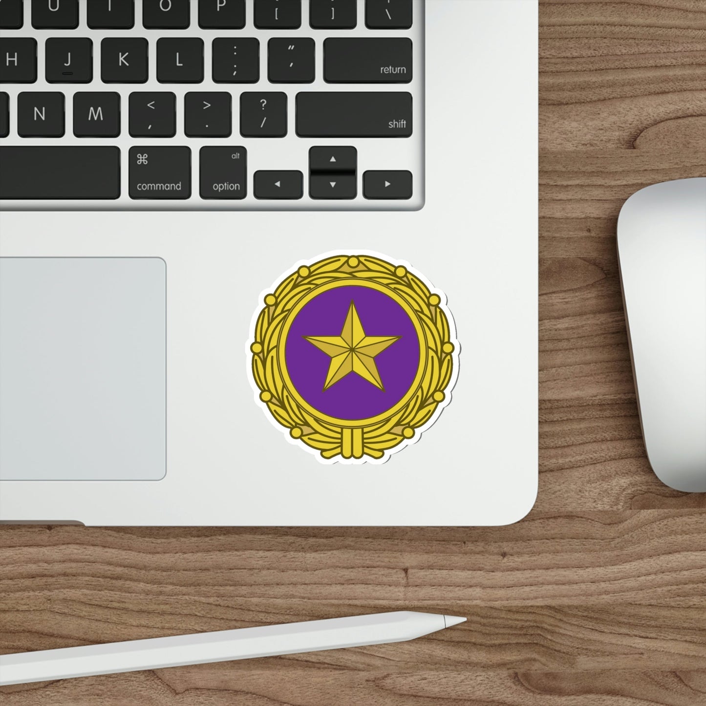 Gold Star Lapel (U.S. Army) STICKER Vinyl Die-Cut Decal-The Sticker Space