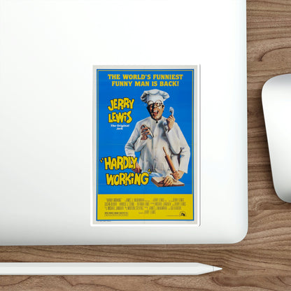 Hardly Working 1980 Movie Poster STICKER Vinyl Die-Cut Decal-The Sticker Space