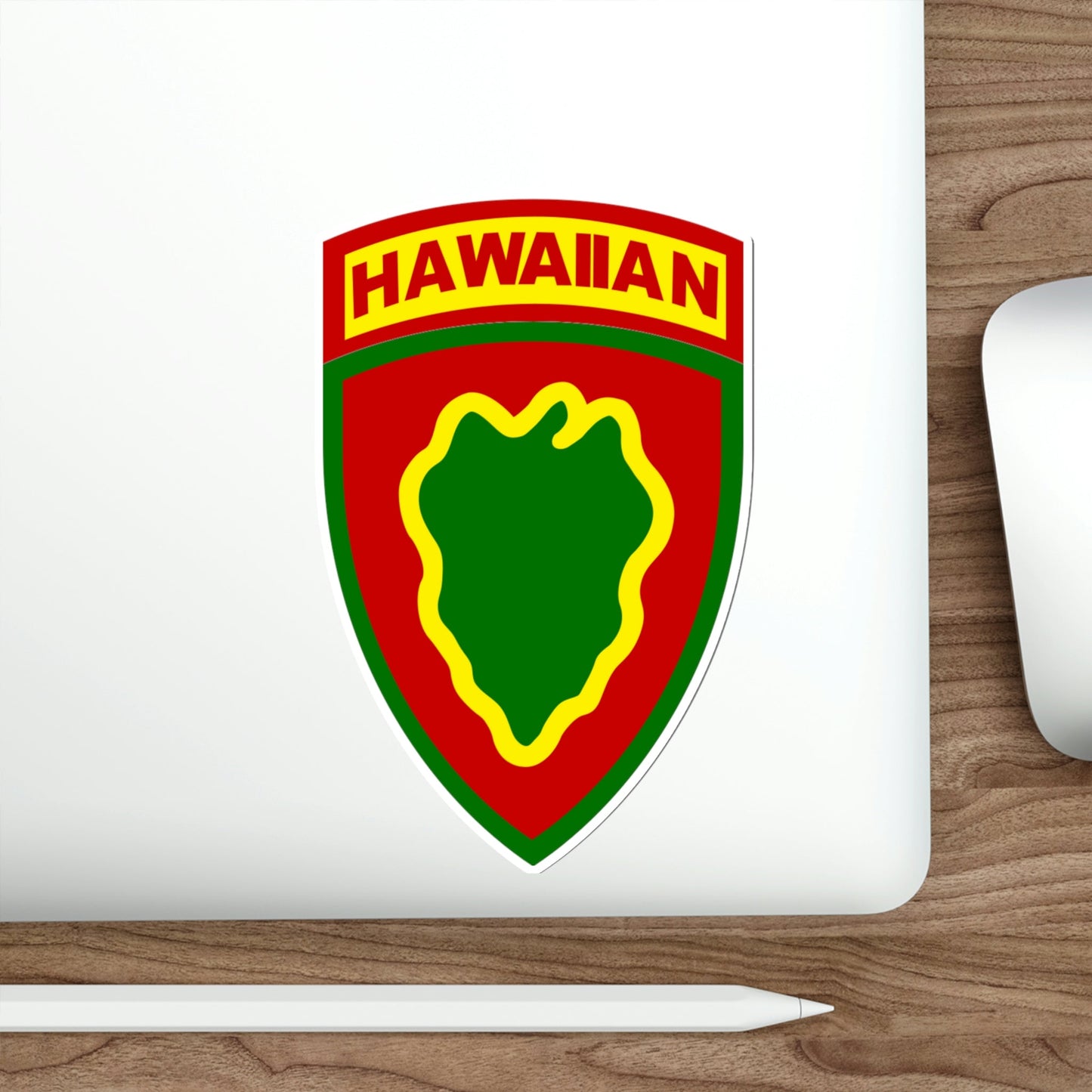 Hawaiian Division (U.S. Army) STICKER Vinyl Die-Cut Decal-The Sticker Space