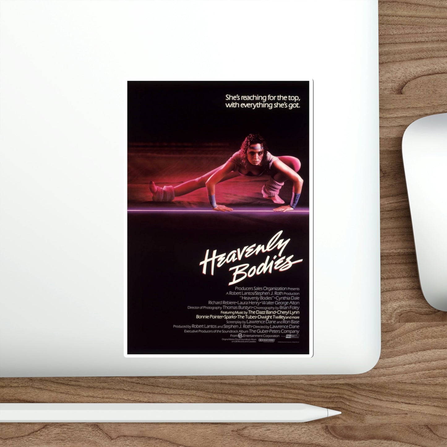 Heavenly Bodies 1985 Movie Poster STICKER Vinyl Die-Cut Decal-The Sticker Space