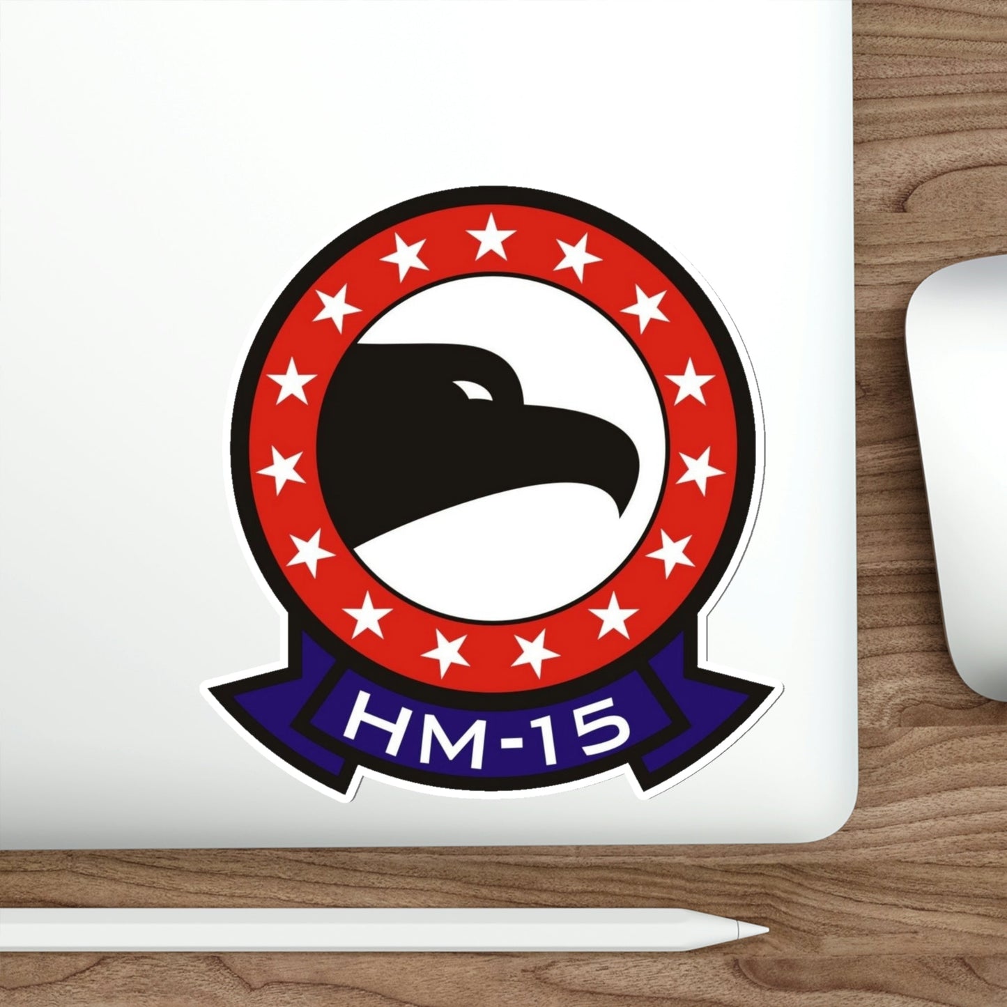 HM 15 Helicopter Mine Countermeasures Squadron 15 (U.S. Navy) STICKER Vinyl Die-Cut Decal-The Sticker Space