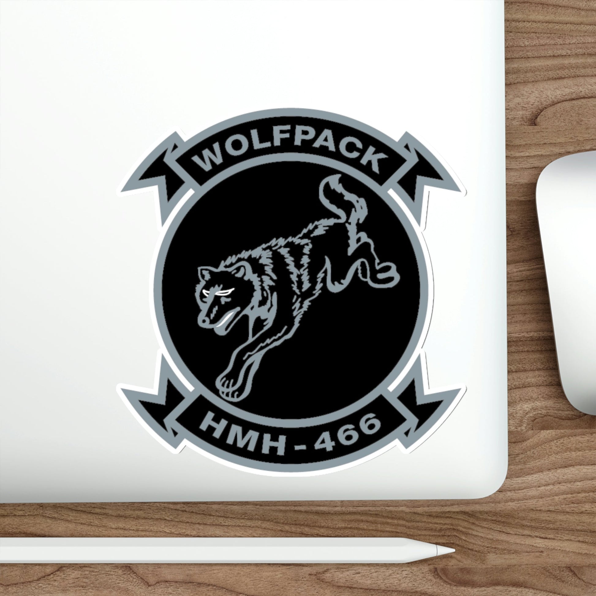 HMH 466 Wolfpack (USMC) STICKER Vinyl Die-Cut Decal-The Sticker Space