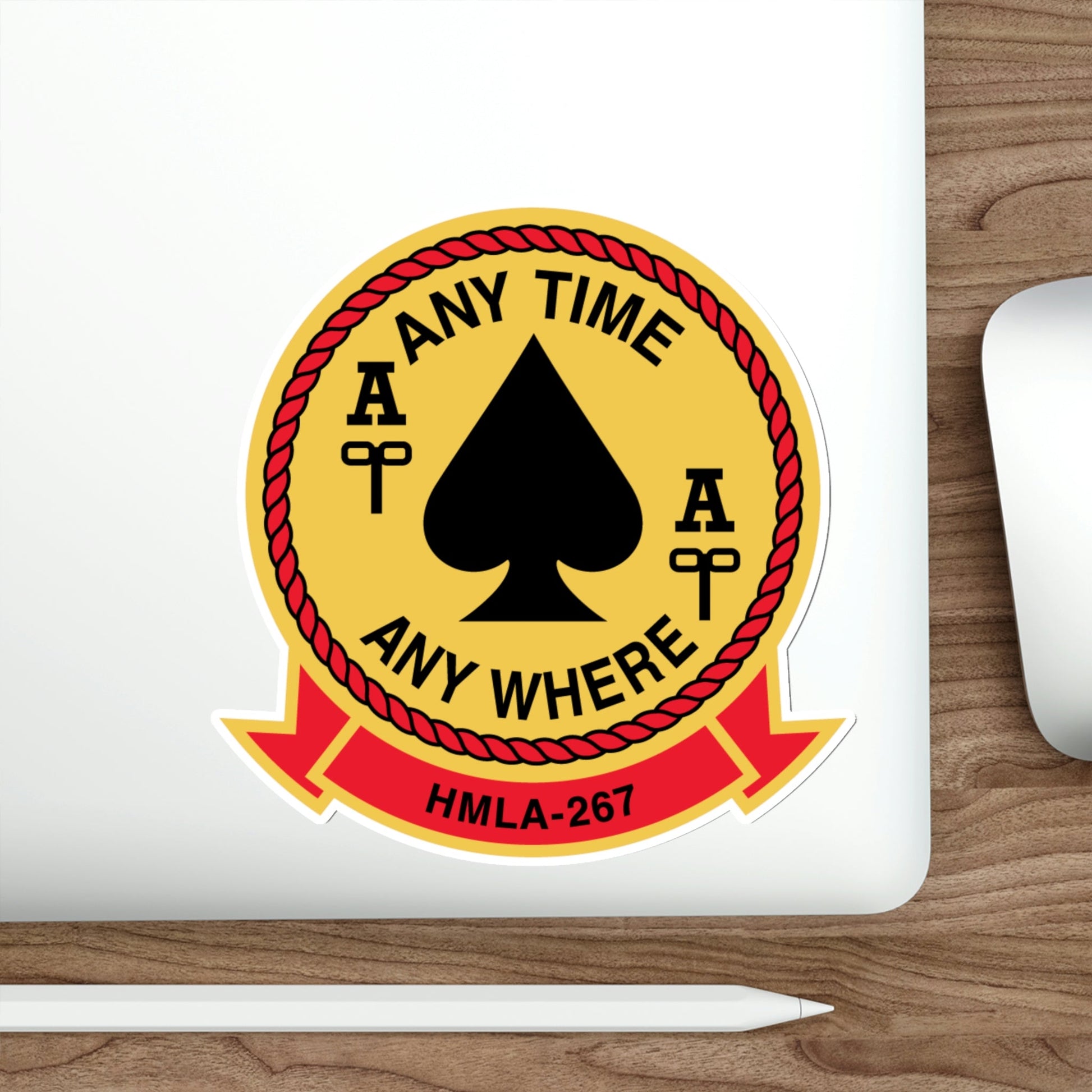 HMLA 267 Any Time Any Where (USMC) STICKER Vinyl Die-Cut Decal-The Sticker Space