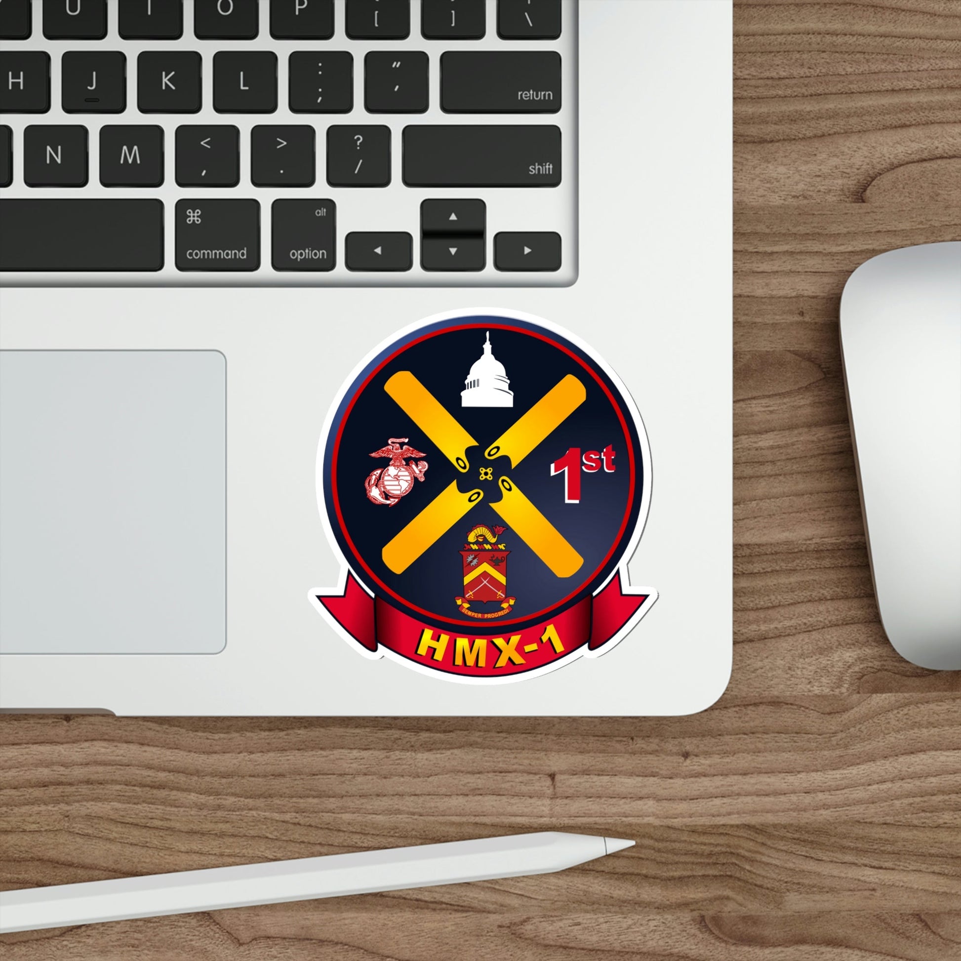 HMX 1 (USMC) STICKER Vinyl Die-Cut Decal-The Sticker Space