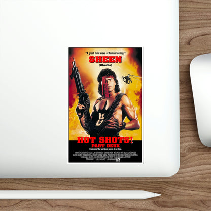 Hot Shots Part Deux 1993 Movie Poster STICKER Vinyl Die-Cut Decal-The Sticker Space