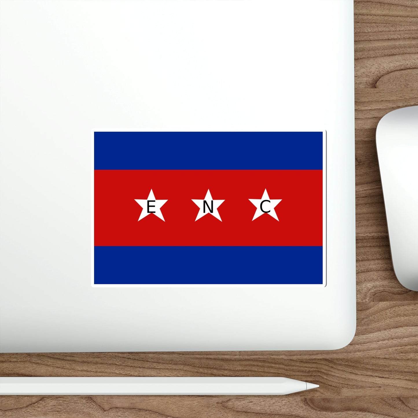 House Flag of the Cuban Shipping Company (ENC) STICKER Vinyl Die-Cut Decal-The Sticker Space