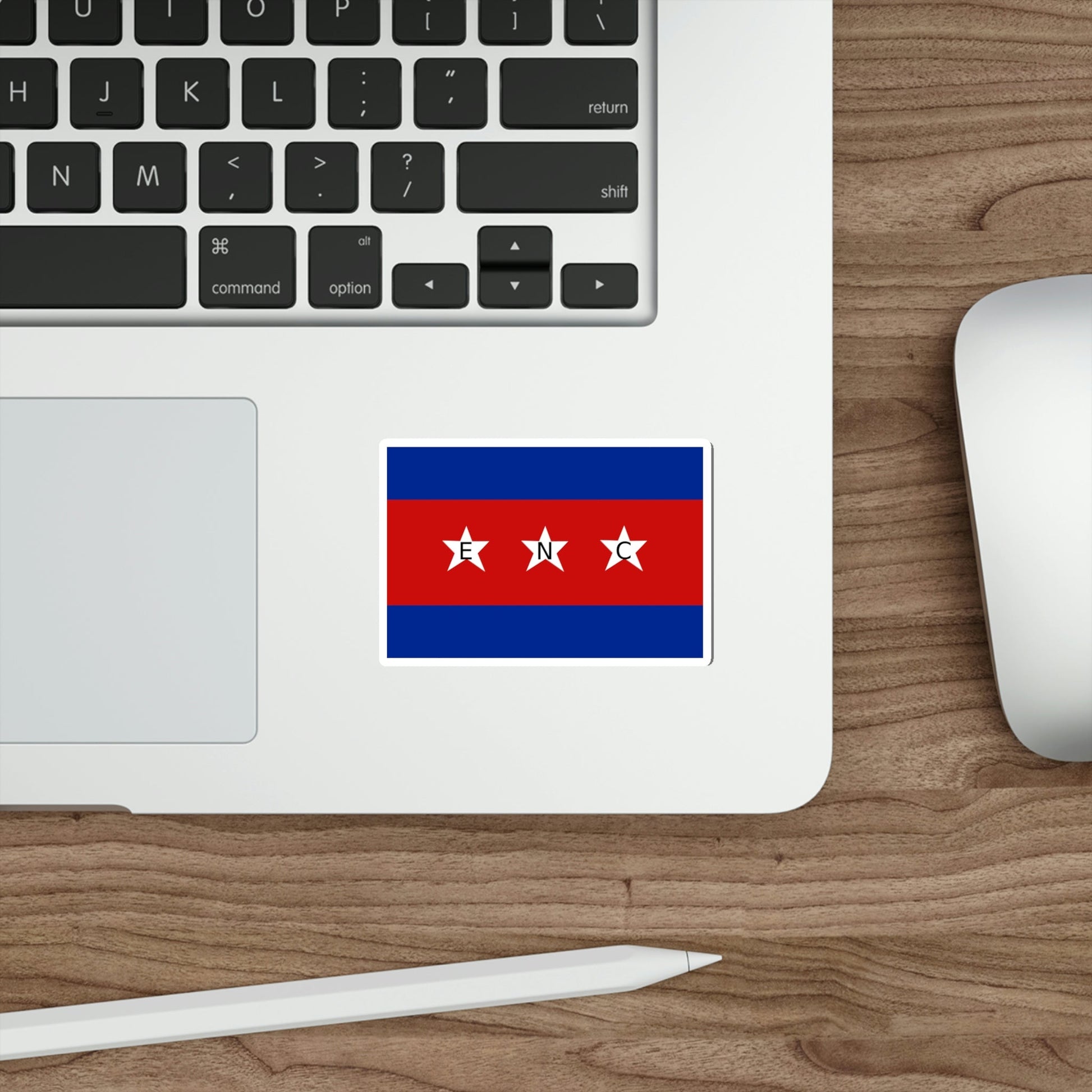 House Flag of the Cuban Shipping Company (ENC) STICKER Vinyl Die-Cut Decal-The Sticker Space