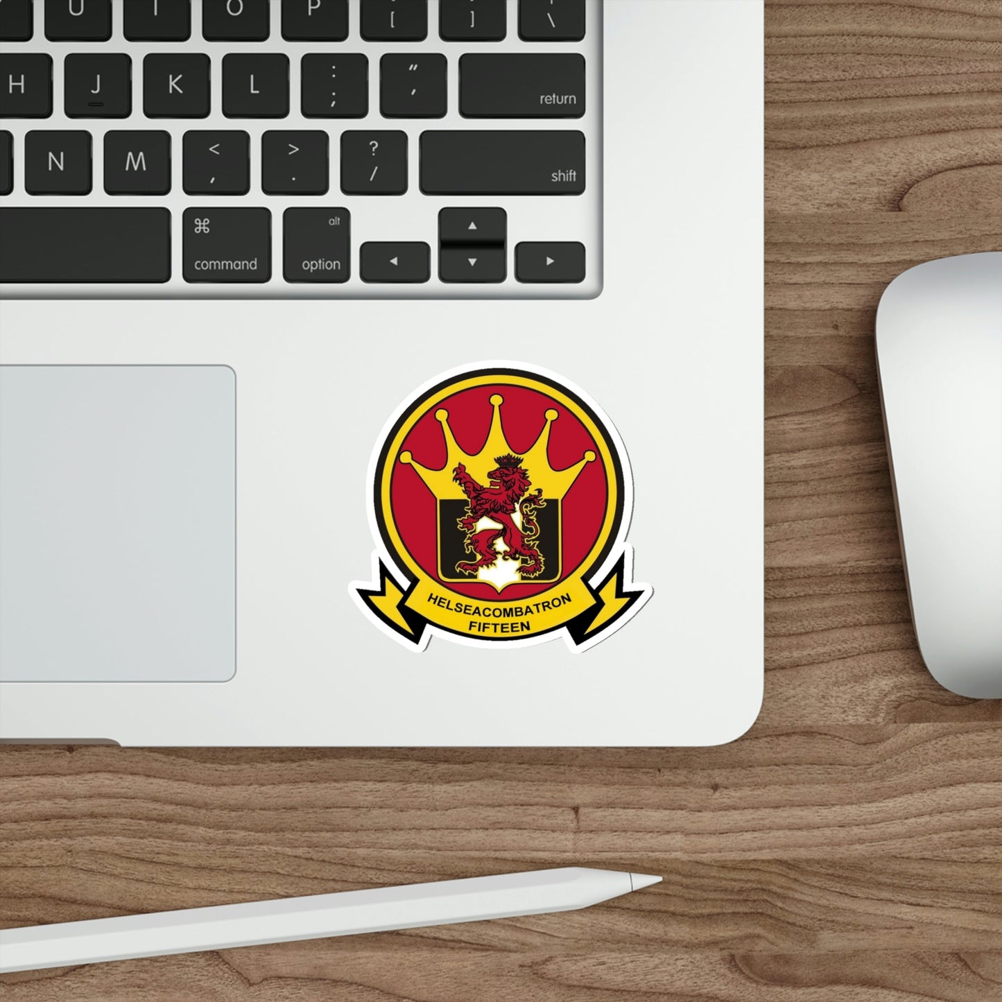 HSC 15 Helicopter Sea Combat Squadron 15 ‘Red Lions’ (U.S. Navy) STICKER Vinyl Die-Cut Decal-The Sticker Space