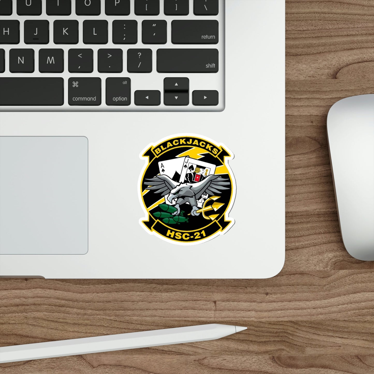 HSC 21 Helicopter Sea Combat Squadron 21 ‘Blackjacks’ (U.S. Navy) STICKER Vinyl Die-Cut Decal-The Sticker Space