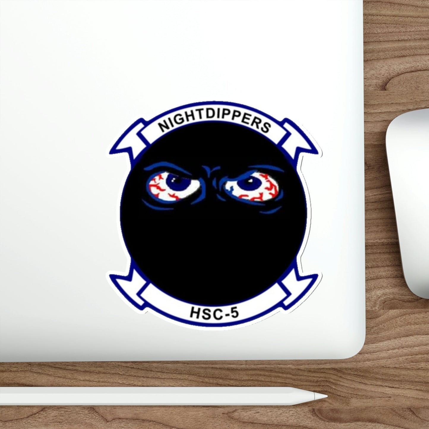 HSC 5 Helicopter Sea Combat Squadron 5 ‘Nightdippers’ (U.S. Navy) STICKER Vinyl Die-Cut Decal-The Sticker Space