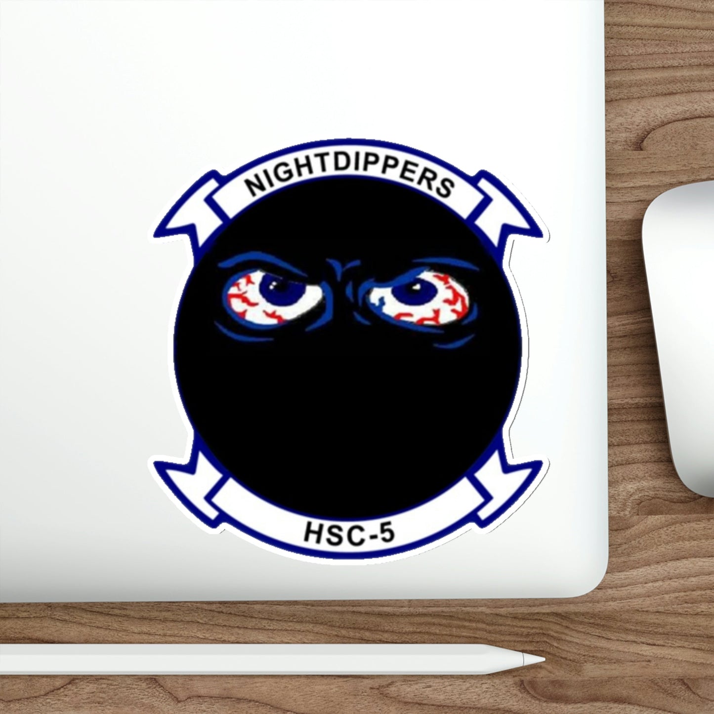 HSC 5 Helicopter Sea Combat Squadron 5 ‘Nightdippers’ (U.S. Navy) STICKER Vinyl Die-Cut Decal-The Sticker Space