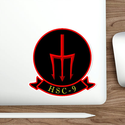 HSC 9 Helicopter Sea Combat Squadron 9 ‘Tridents’ (U.S. Navy) STICKER Vinyl Die-Cut Decal-The Sticker Space