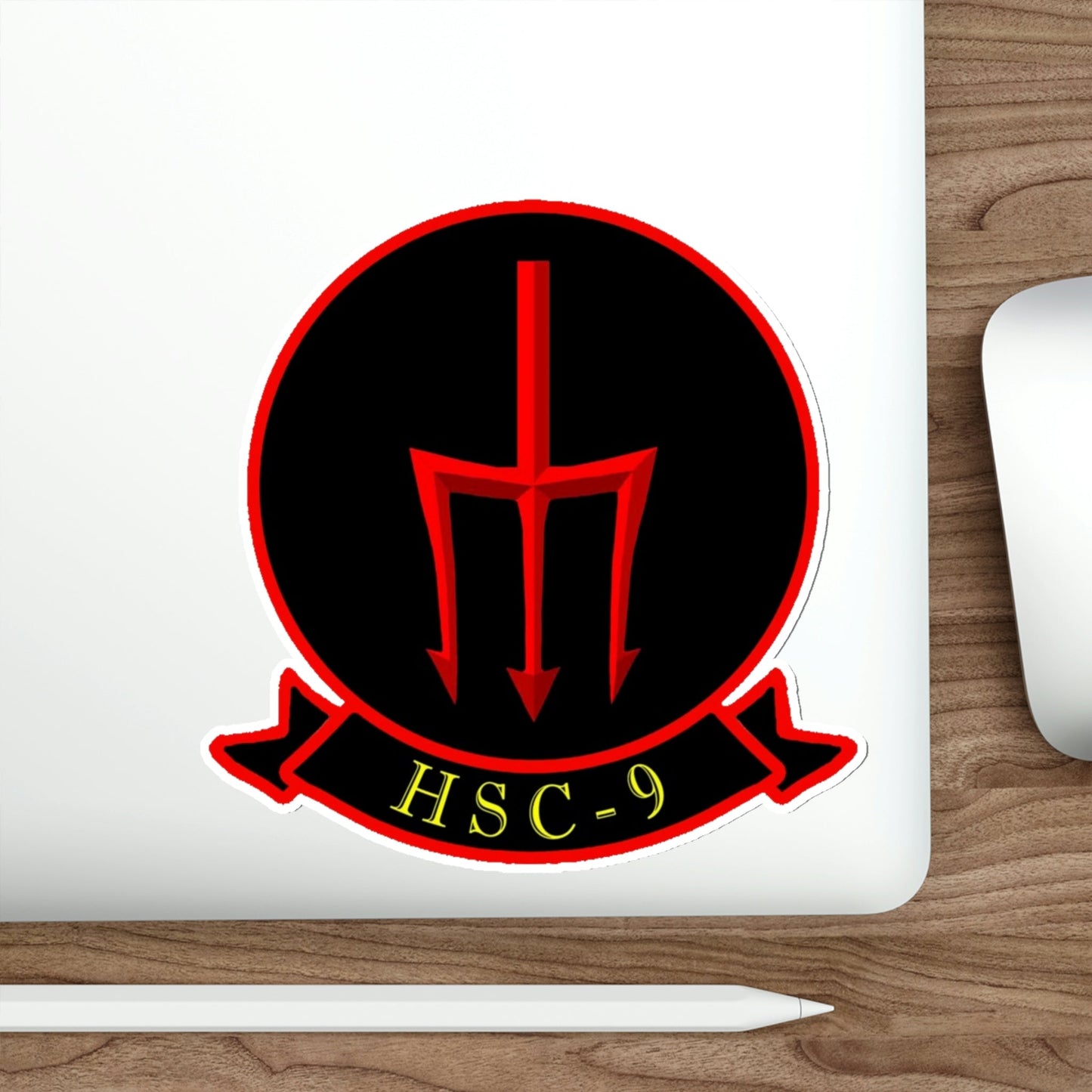 HSC 9 Helicopter Sea Combat Squadron 9 ‘Tridents’ (U.S. Navy) STICKER Vinyl Die-Cut Decal-The Sticker Space