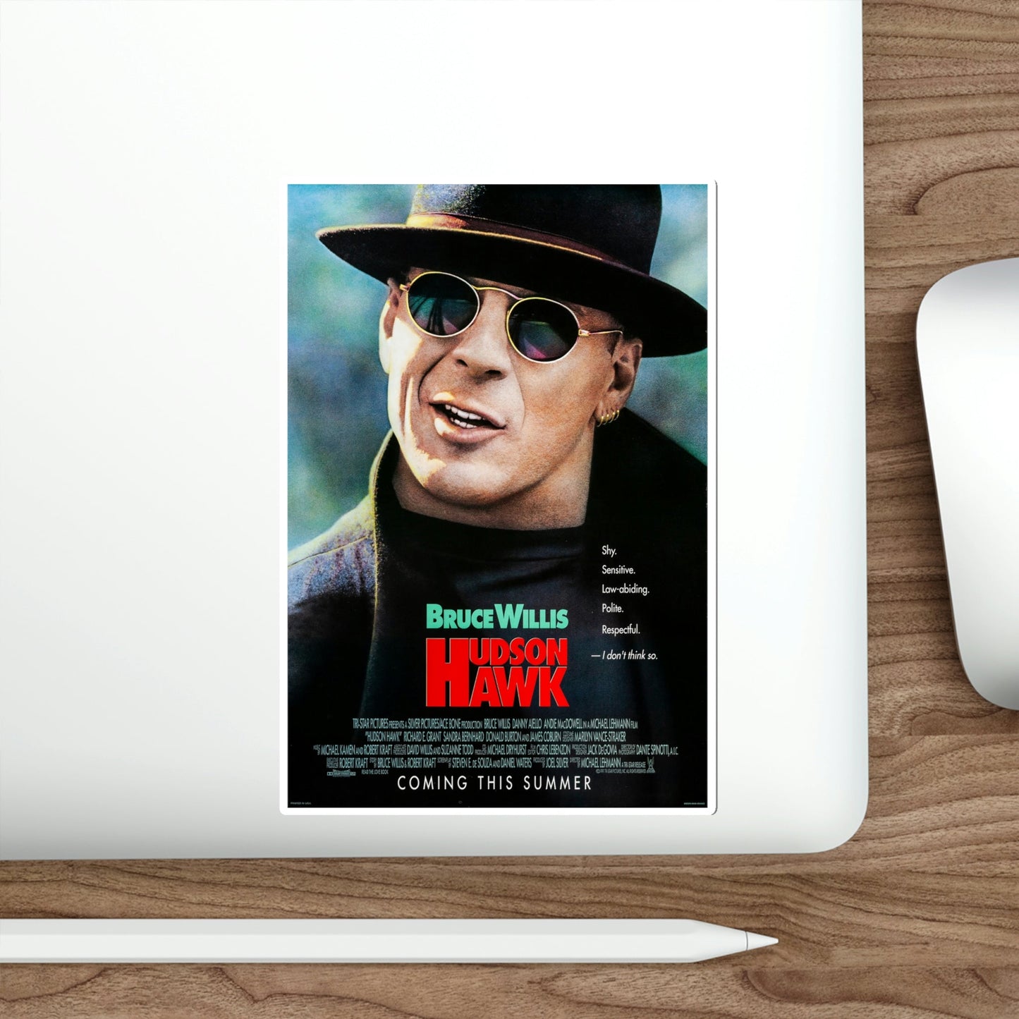 Hudson Hawk 1991 Movie Poster STICKER Vinyl Die-Cut Decal-The Sticker Space