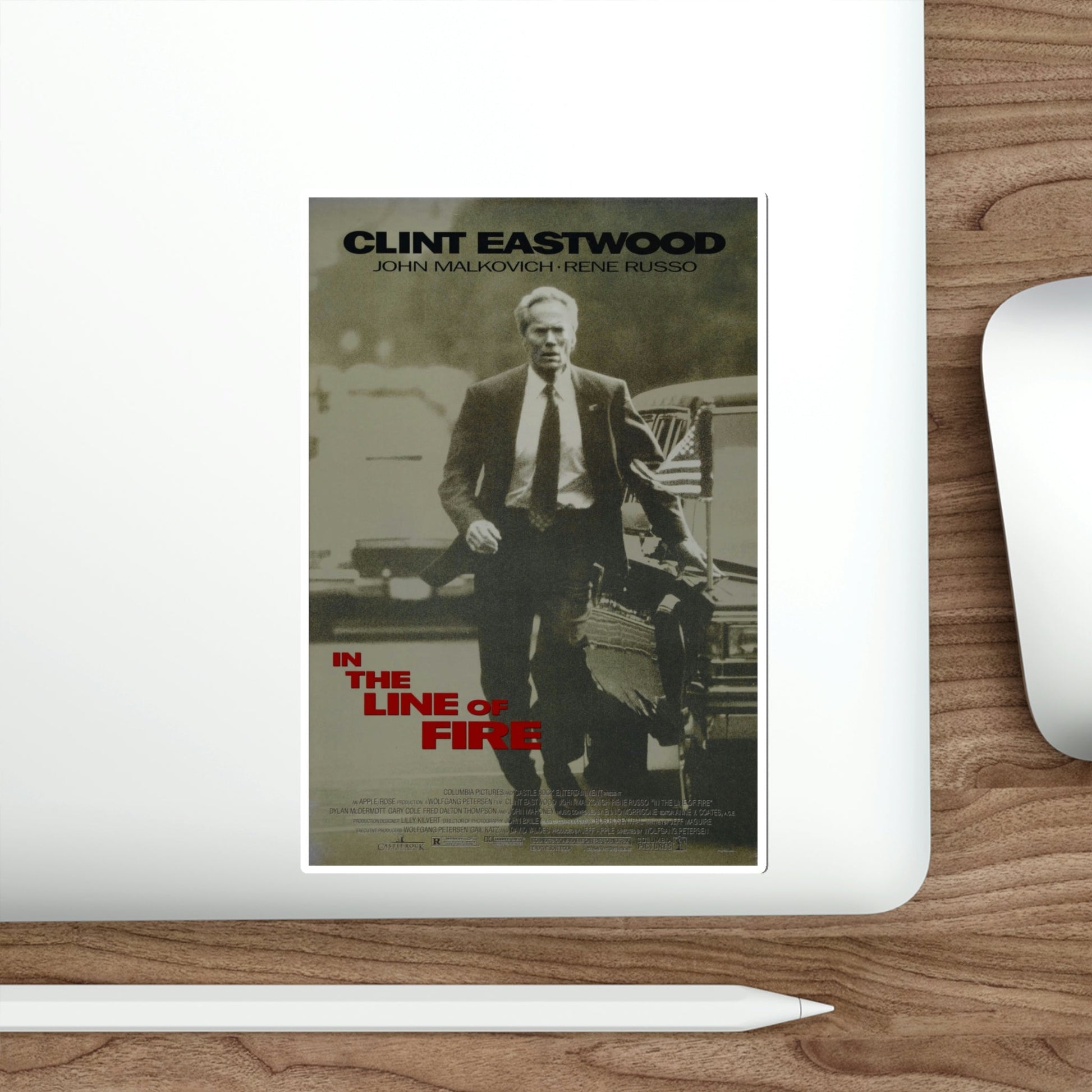 In the Line of Fire 1993 Movie Poster STICKER Vinyl Die-Cut Decal-The Sticker Space