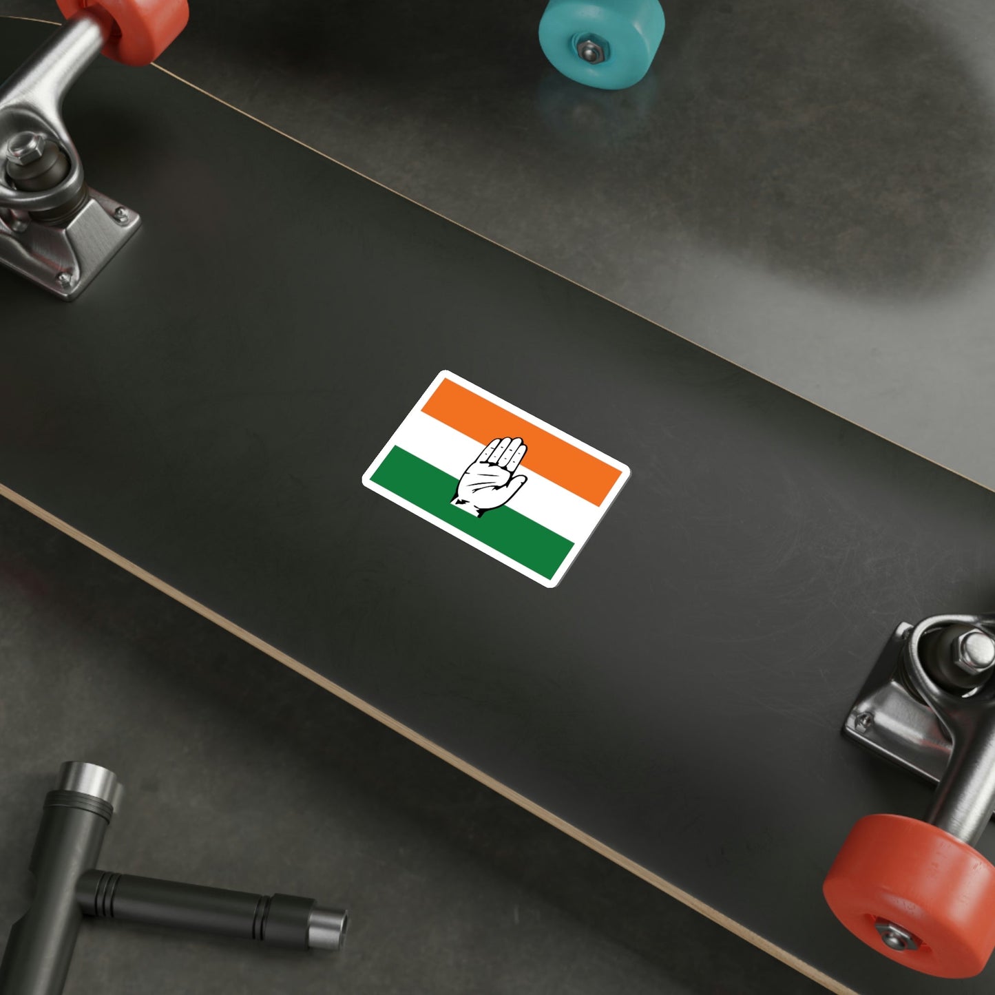 Indian National Congress Flag (India) STICKER Vinyl Die-Cut Decal-The Sticker Space