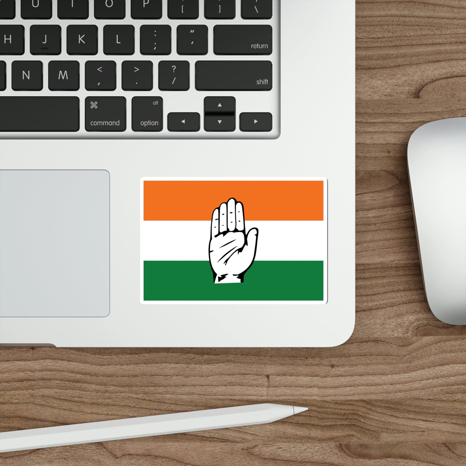 Indian National Congress Flag (India) STICKER Vinyl Die-Cut Decal-The Sticker Space