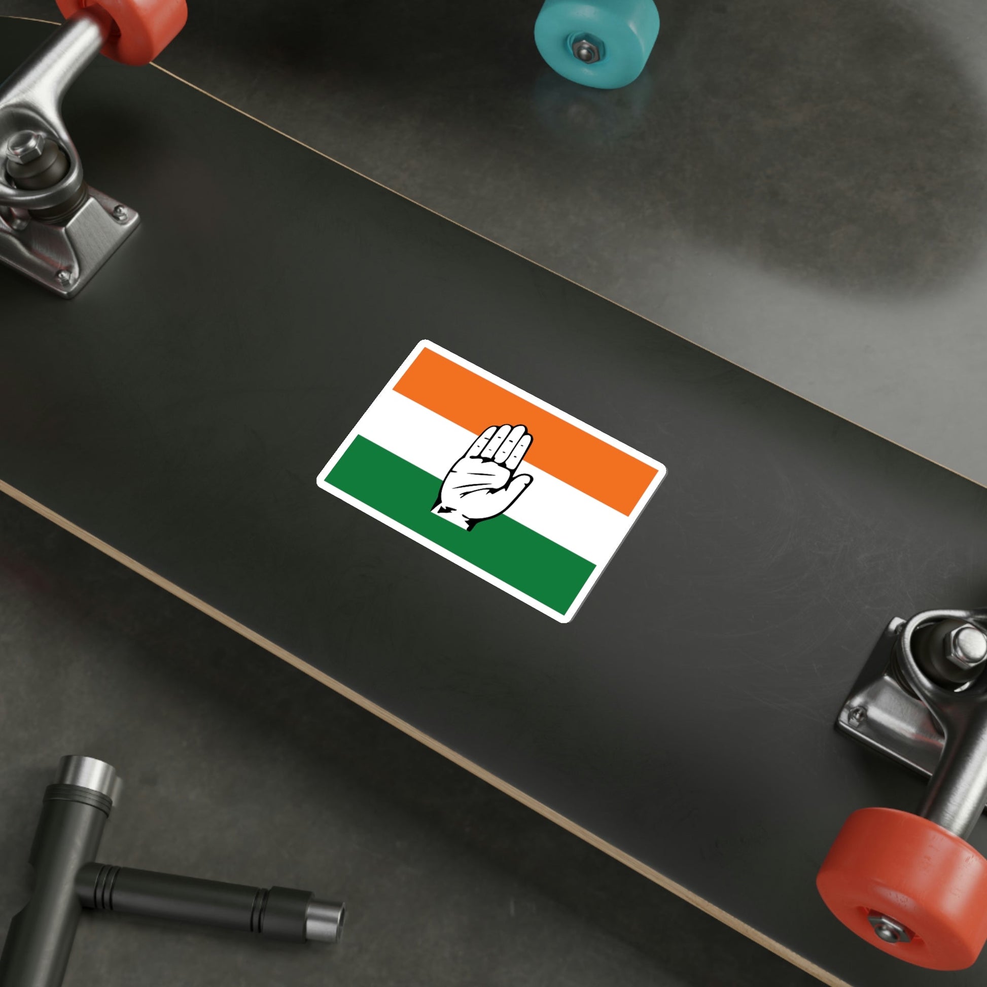 Indian National Congress Flag (India) STICKER Vinyl Die-Cut Decal-The Sticker Space